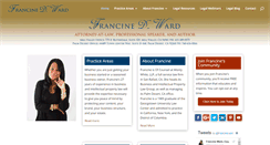 Desktop Screenshot of francineward.com